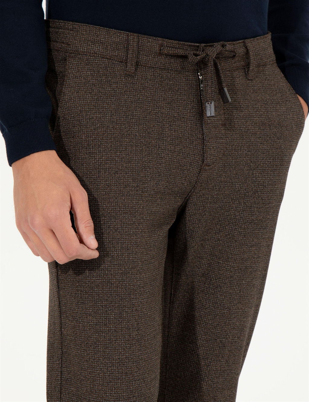 Kahverengi Slim Fit Kanvas Pantolon - Pierre cardin фото 5