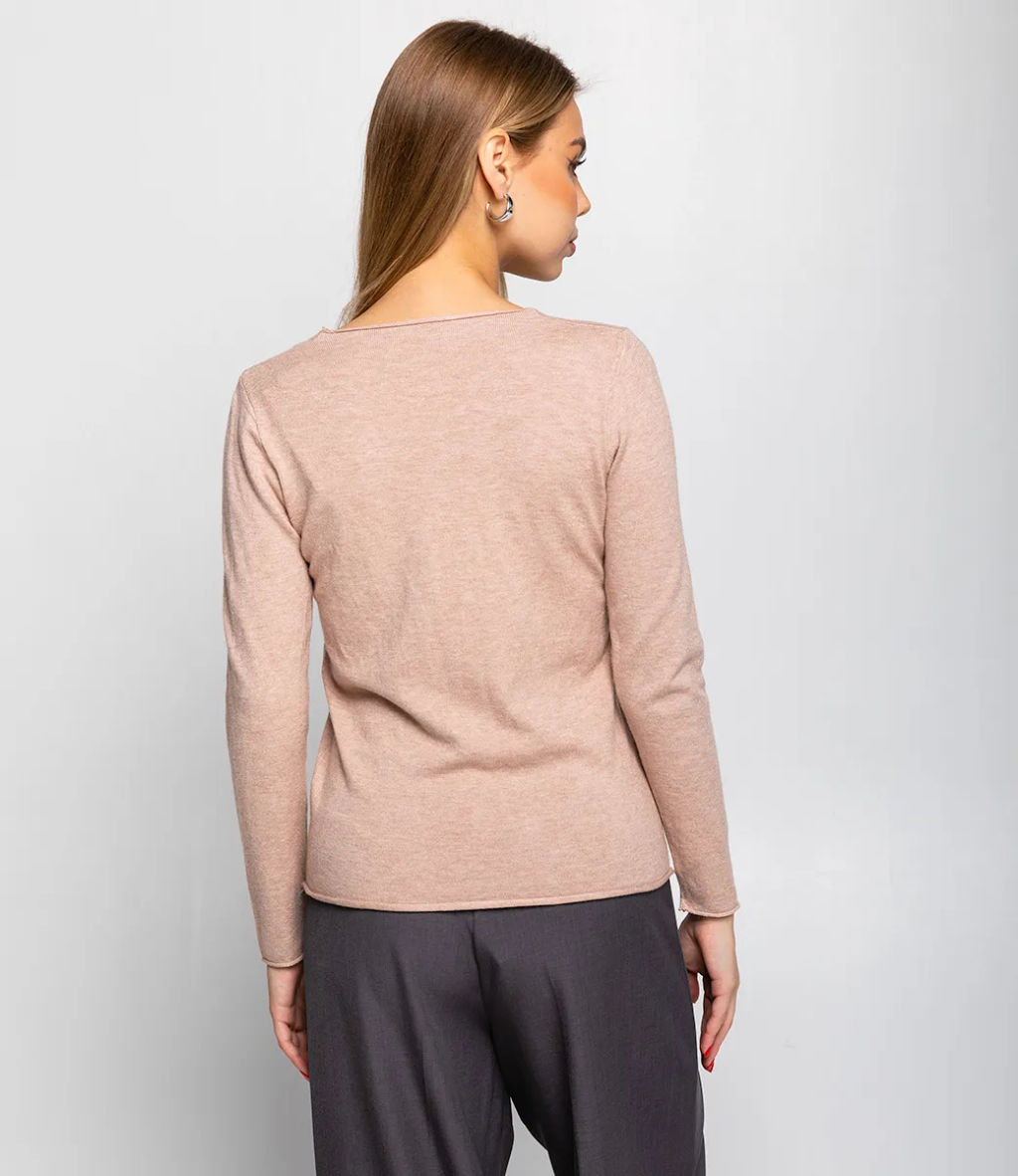 Пуловер #КТ7332, бежевый