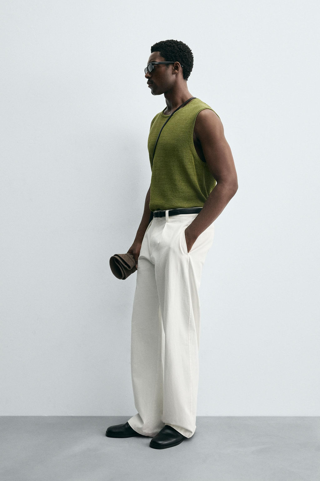 LINEN BLEND KNIT VEST - Zara фото 4
