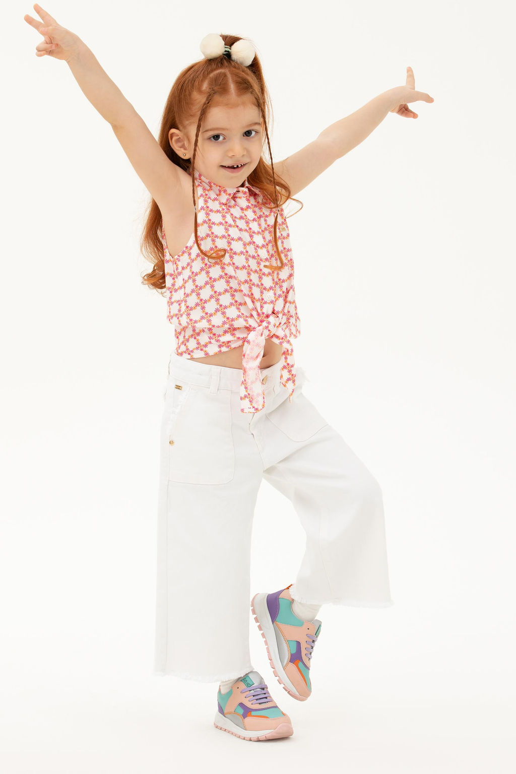 U. S. Polo Assn Оранжевая рубашка с коротким рукавом для девочки - U.s. polo assn фото 13