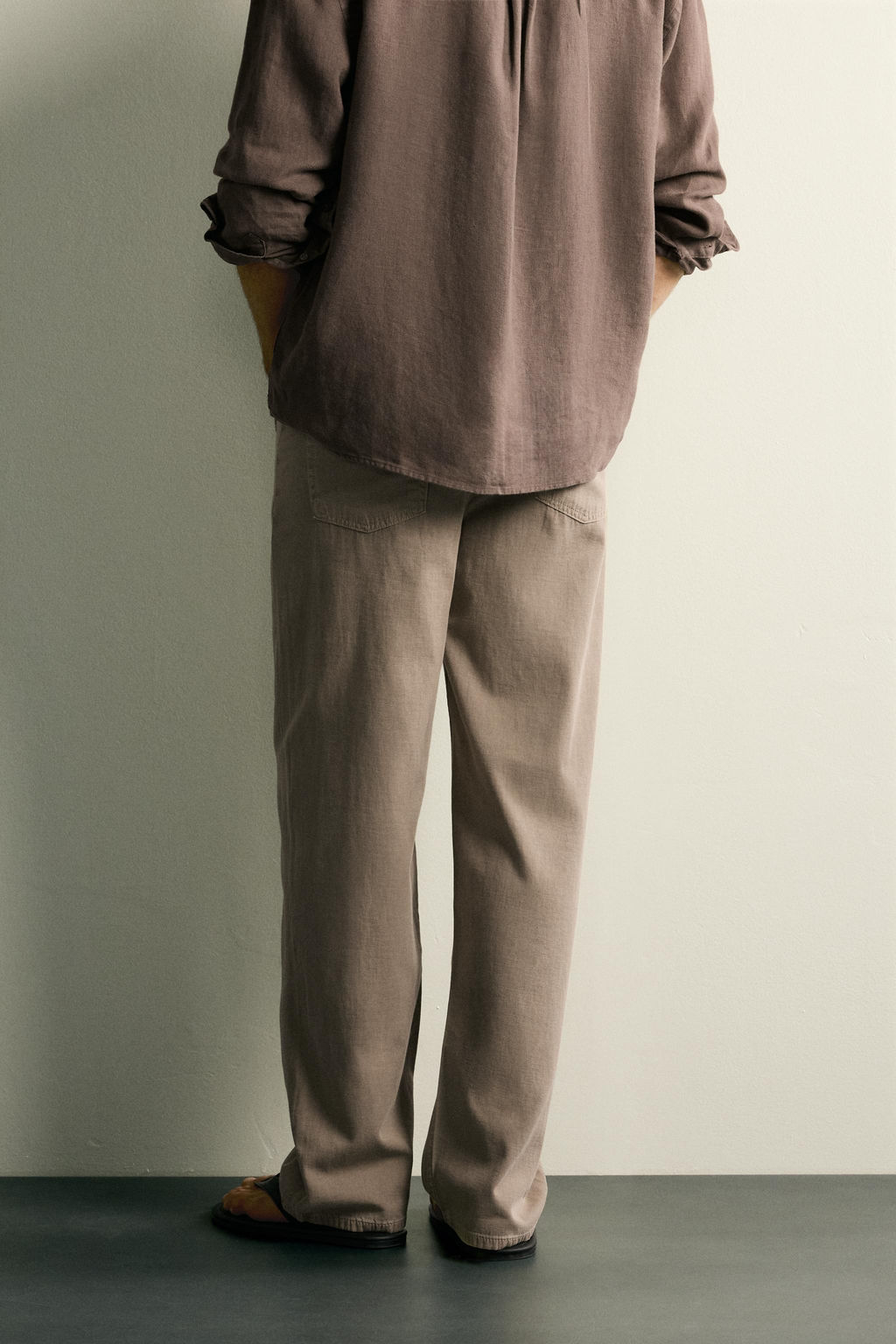 JEANS STRAIGHT FIT / Marr?n claro - Zara фото 3