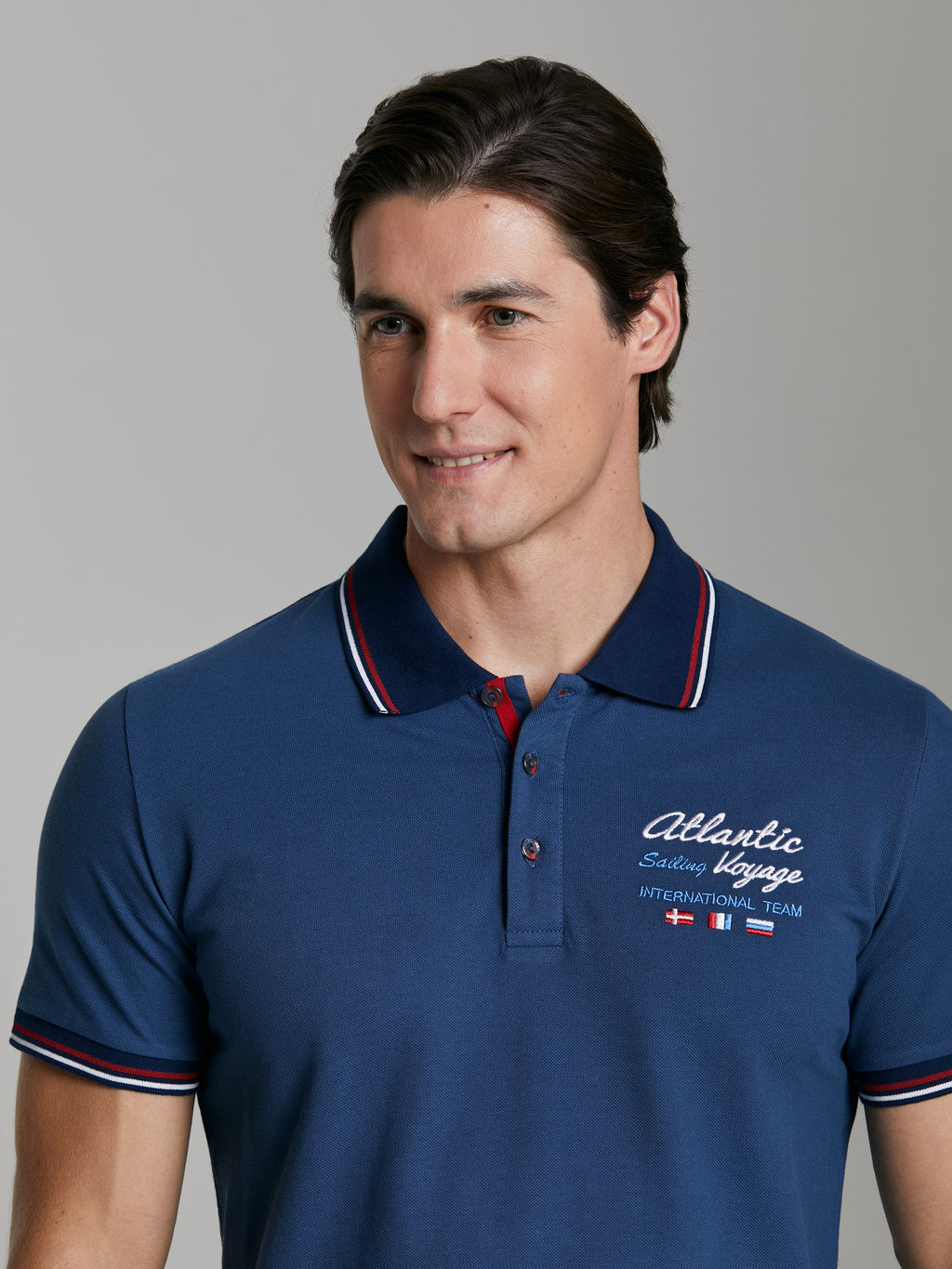 Поло мужское Yachting 65M-RR-1230F RED-N-ROCKS - Addic фото 3