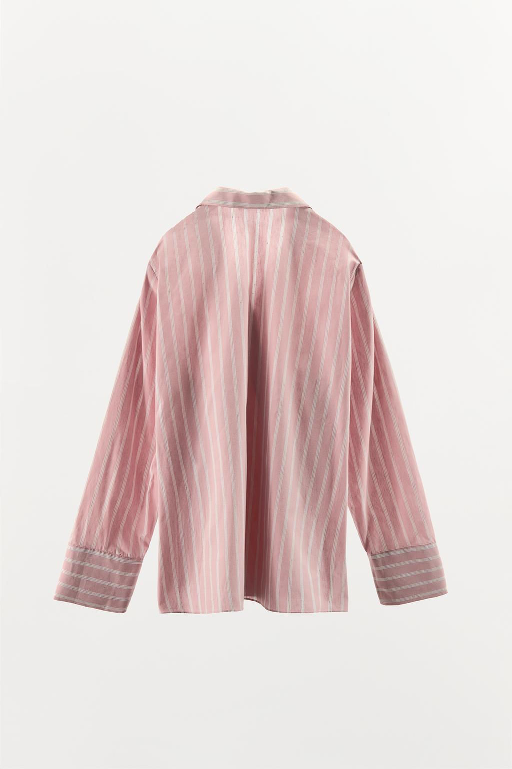 STRIPED CROSSOVER SHIRT - Zara фото 4