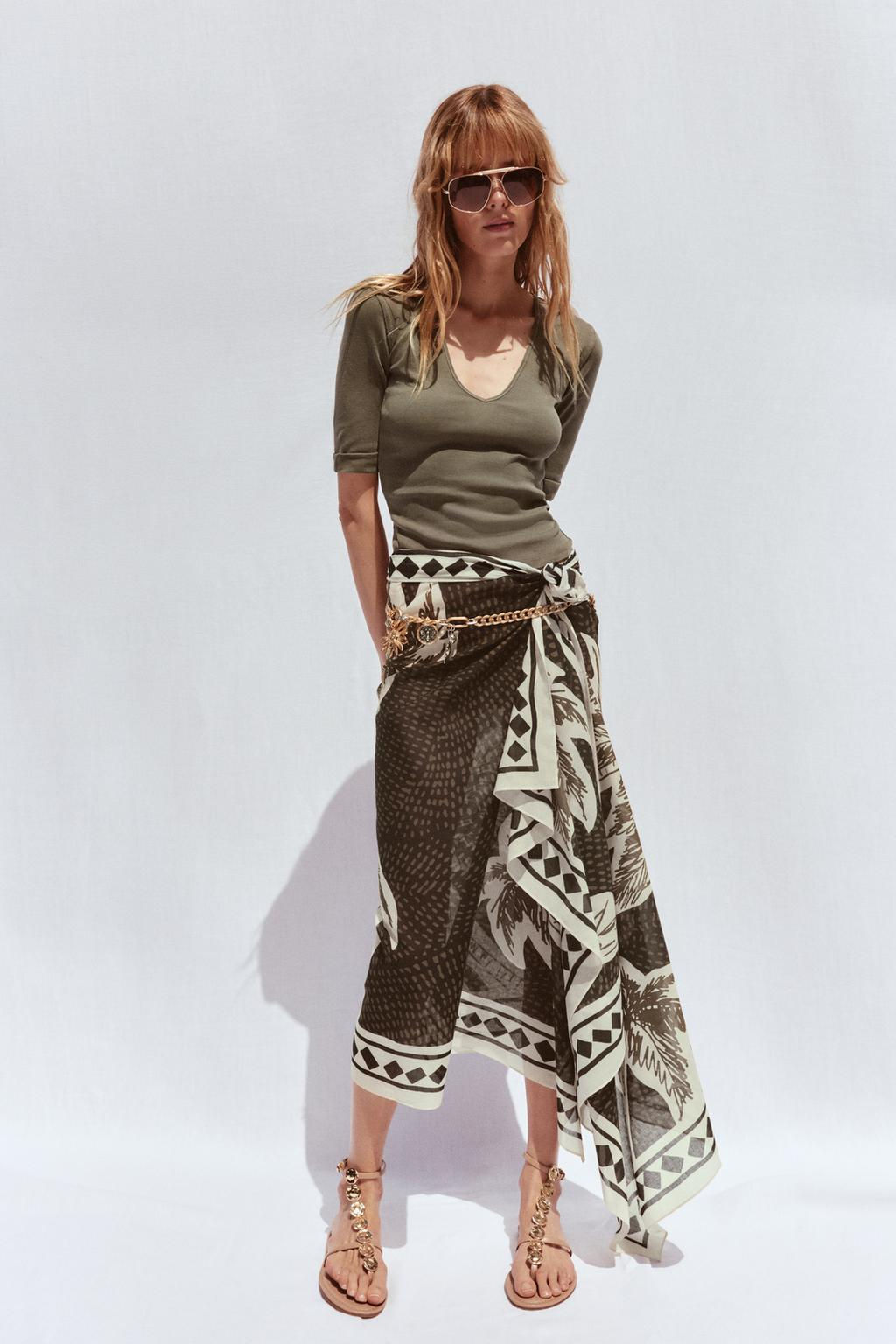 WASHED COTTON T-SHIRT - Zara фото 13