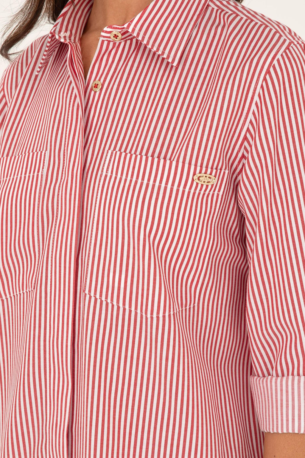 Женское тканое платье в красную полоску Неожиданная скидка в корзине - U.s. polo assn фото 6