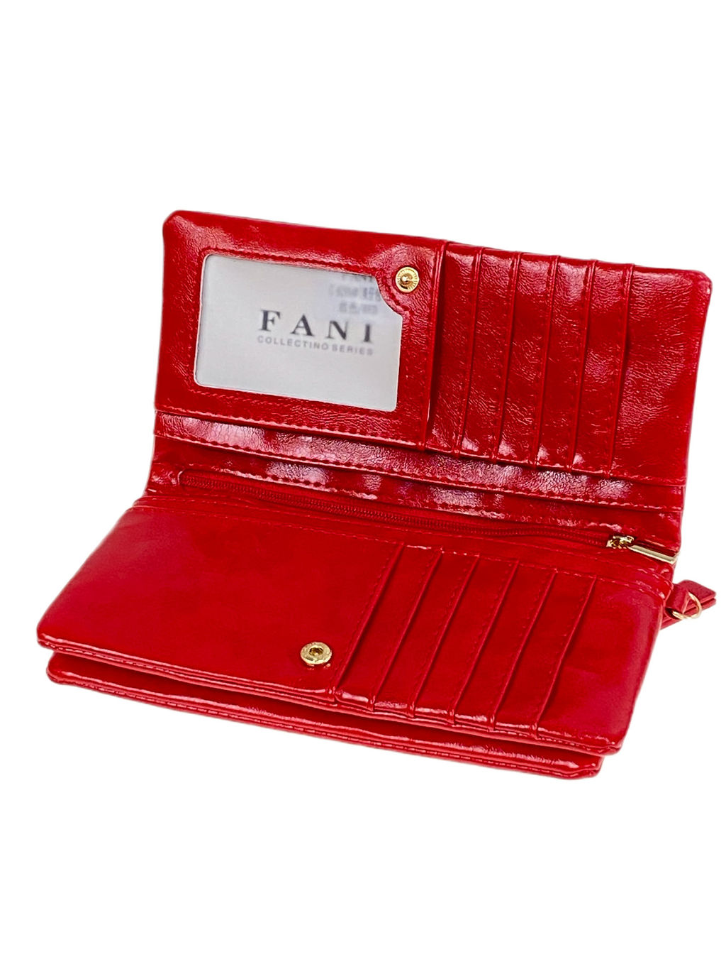Женское портмоне из искусственной кожи, цвет красный - Greta фото 2