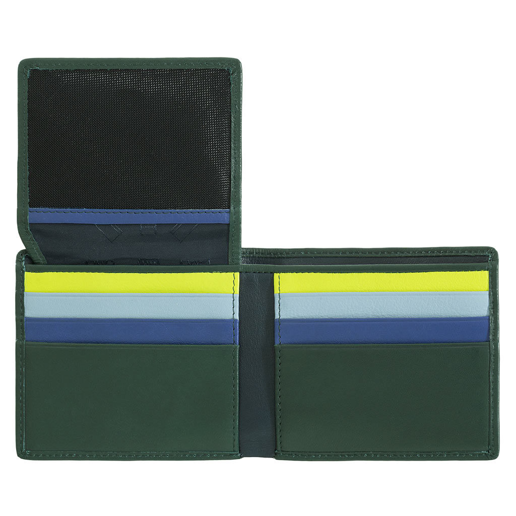 Итальянский мужской кошелек DuDu серии Plinio | зеленый - Dudubags фото 4