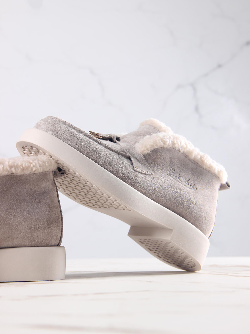 Ботинки 306.1593be.Каменный замша/шерсть