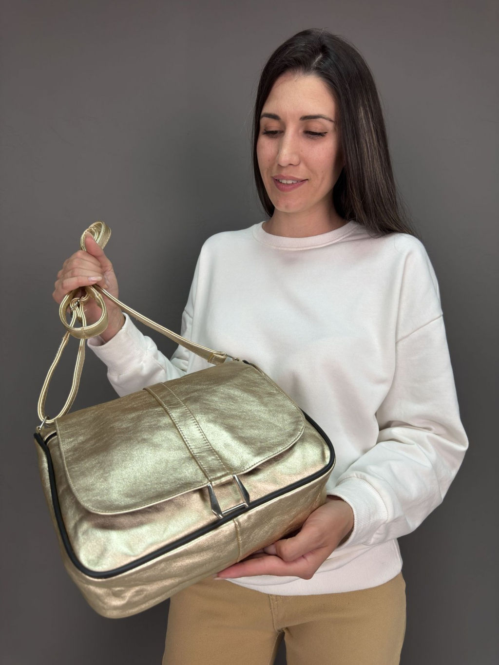 Сумка женская из телячьей кожи