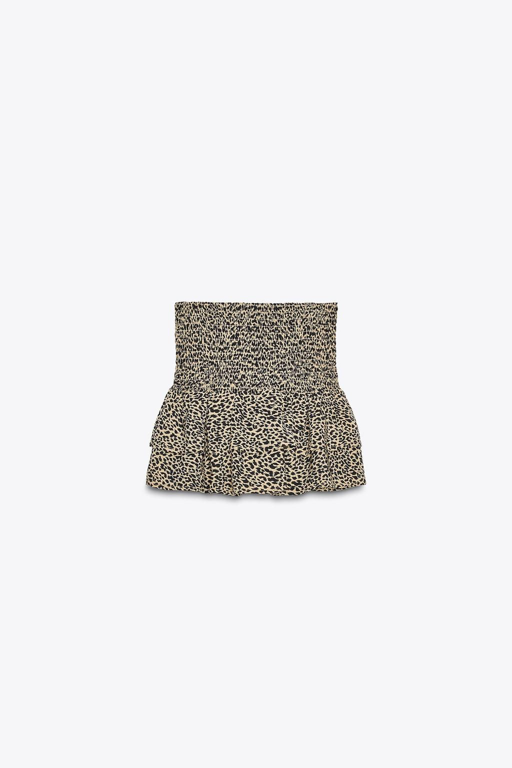 WIDE-WAIST BERMUDA SHORTS WITH RUFFLES - Zara фото 7