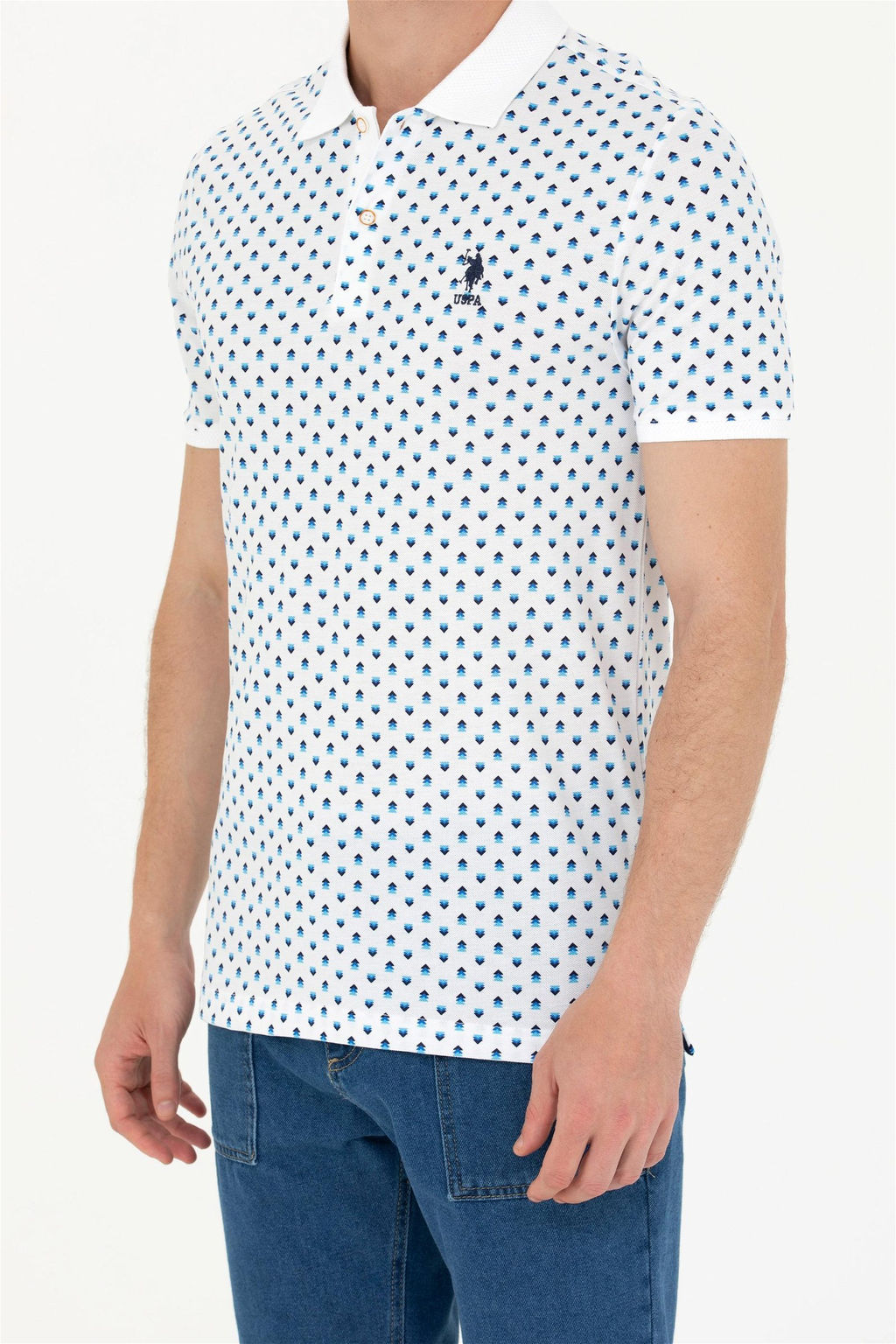 U. S. Polo Assn Мужская белая футболка - U.s. polo assn фото 7