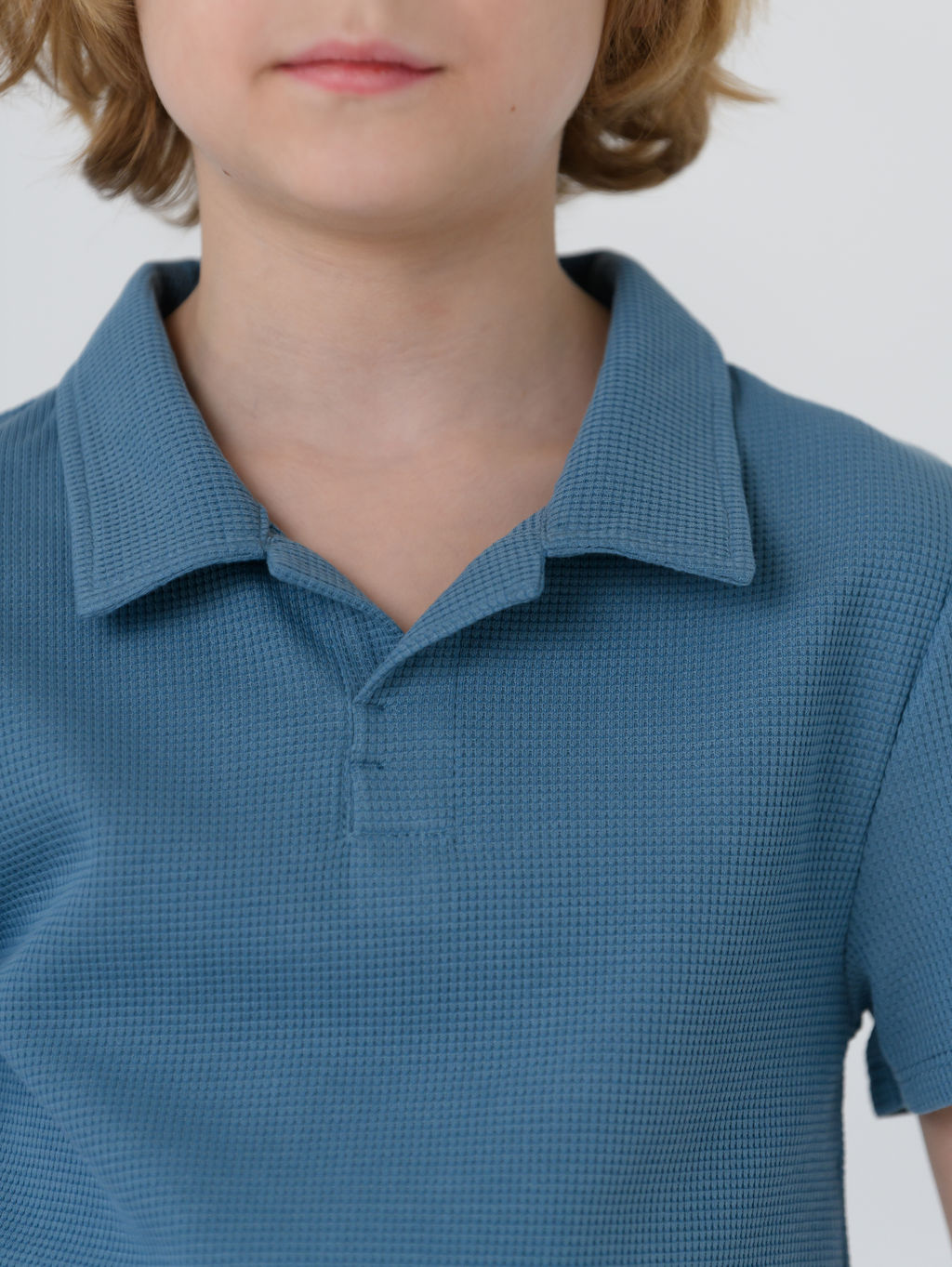 Футболка для мальчика поло, синий - Lesi kids фото 11