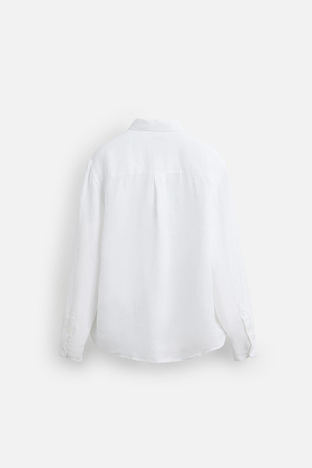 100% LINEN SHIRT - Zara фото 24