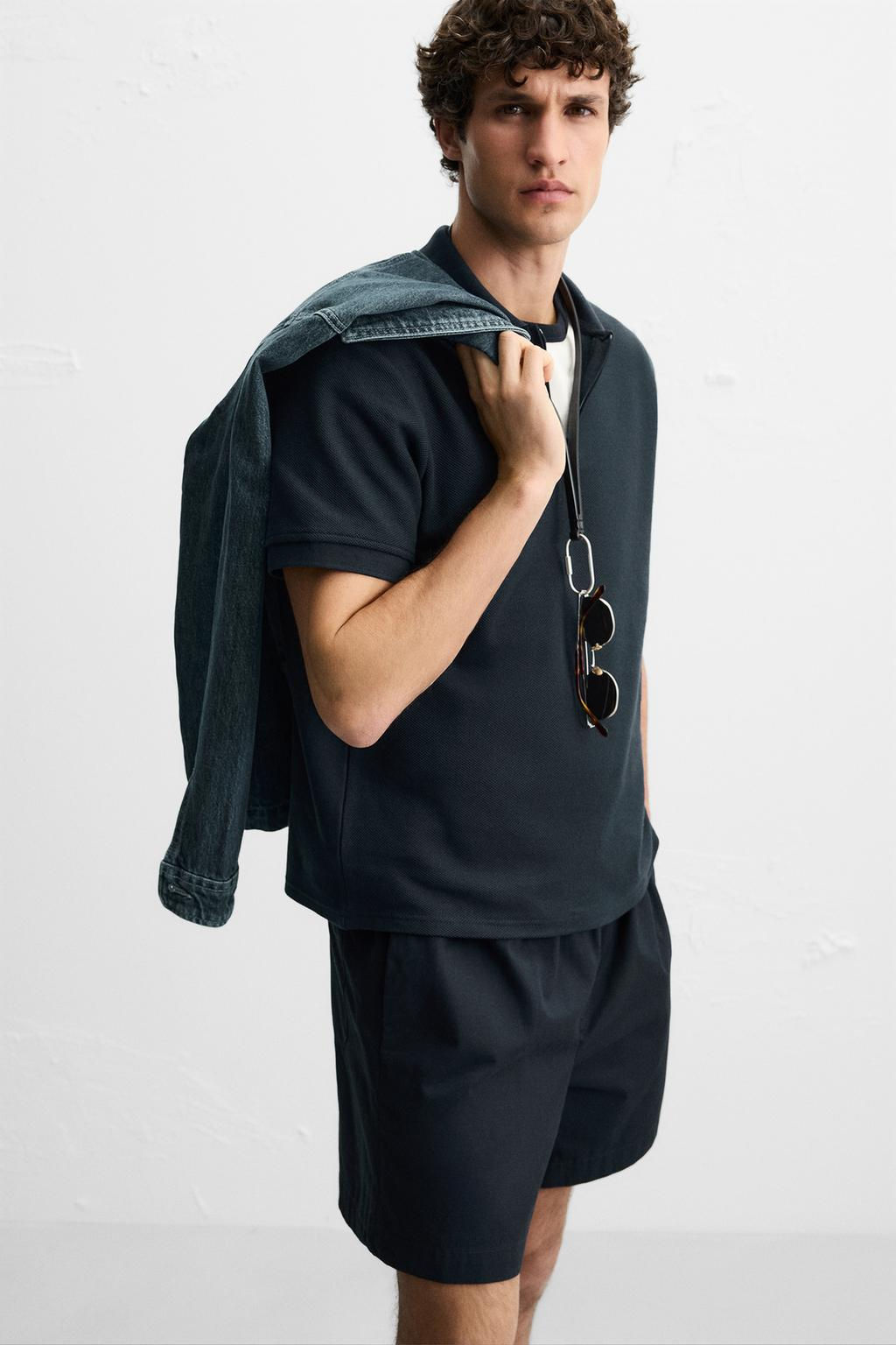 QUARTER-ZIP POLO SHIRT - Zara фото 14