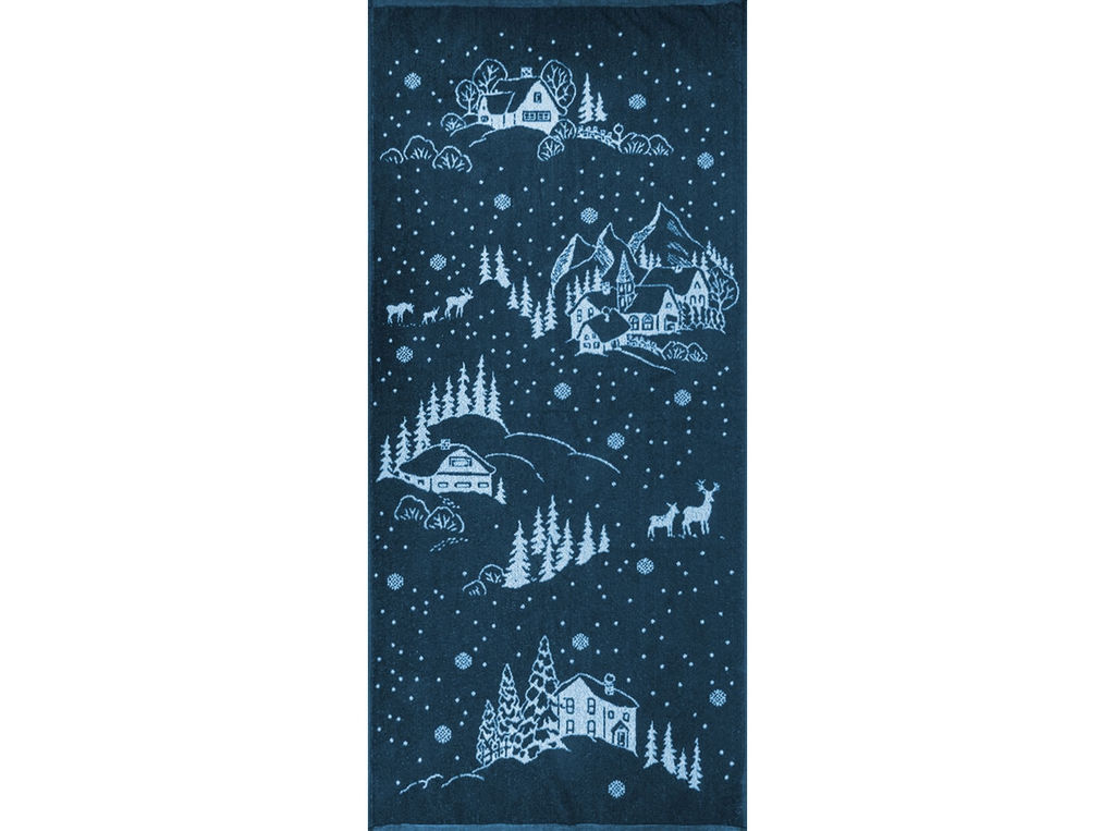 6с102.411ж1 У леса на опушке (джинс) Полотенце махровое 67х150см