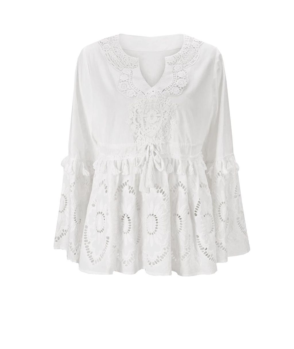 Блузка, охра - Linea tesini фото 2