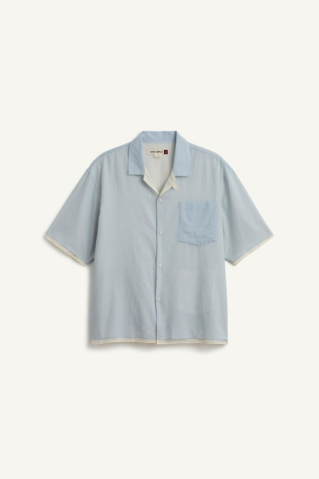 DBL LYR SHRT / Azul claro - Zara фото 5