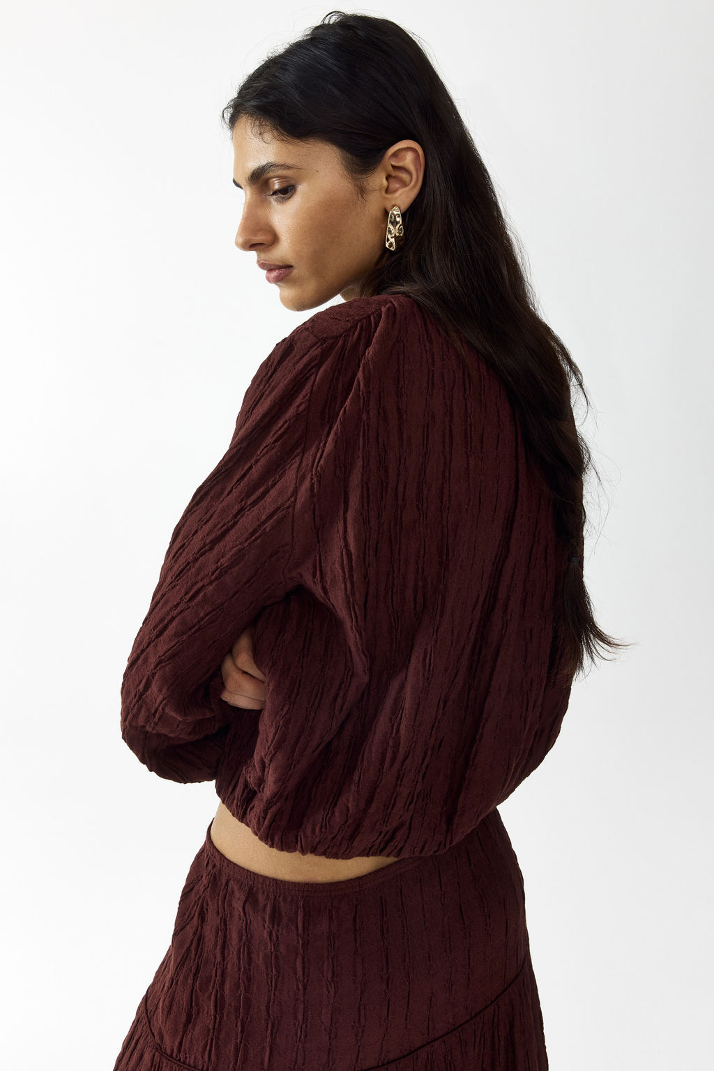 Top con mangas globo - H&m фото 5