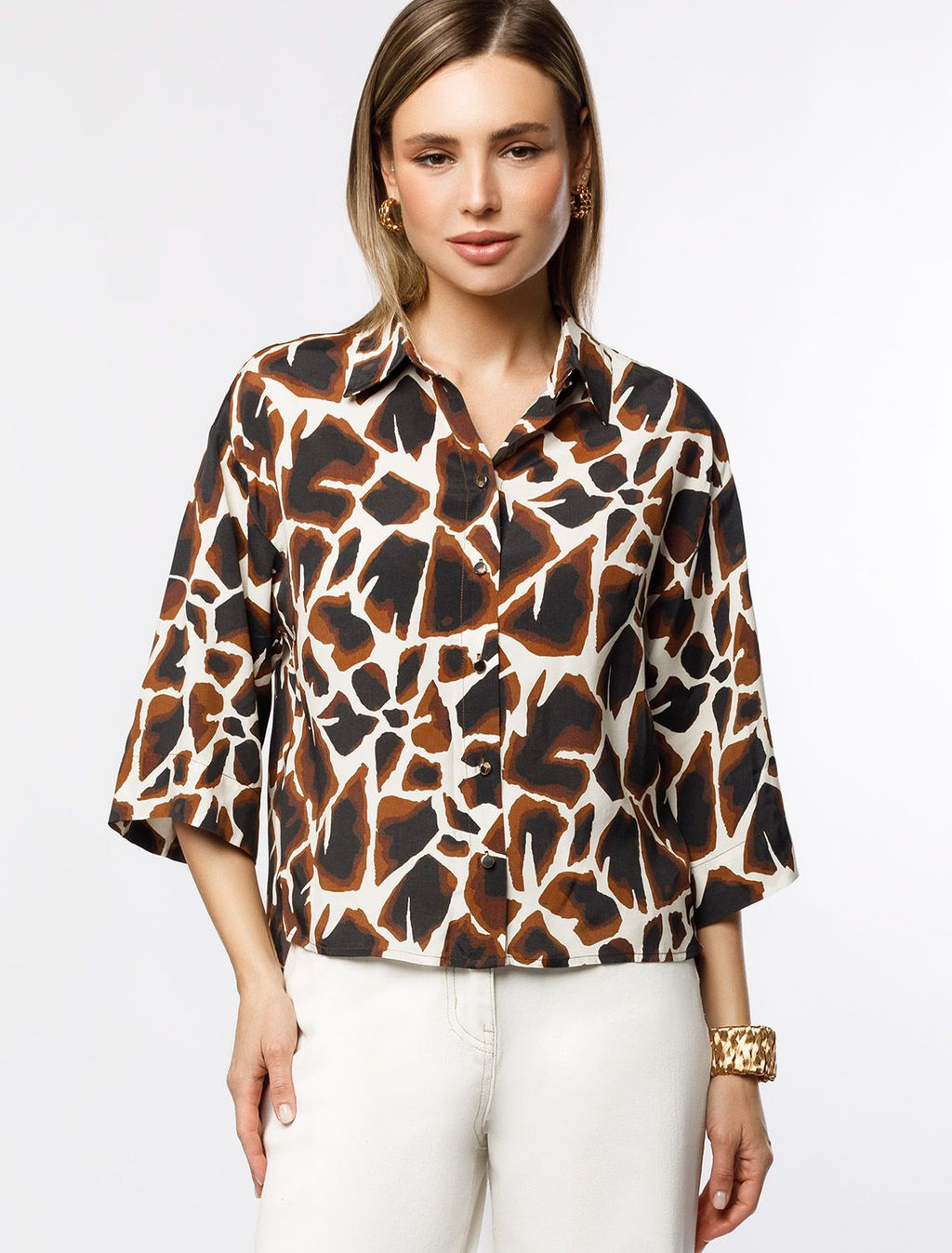 VILATTE / Блузка из вискозы с лиоцеллом  фото 15