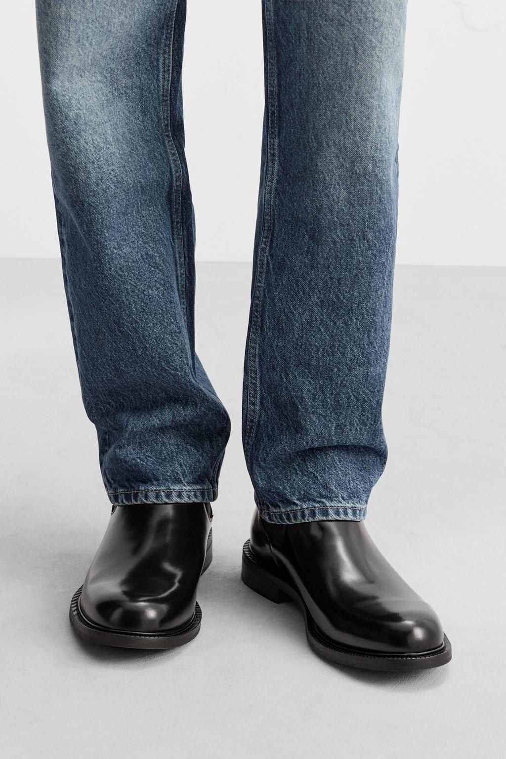 LEATHER ANKLE BOOTS - Zara фото 2