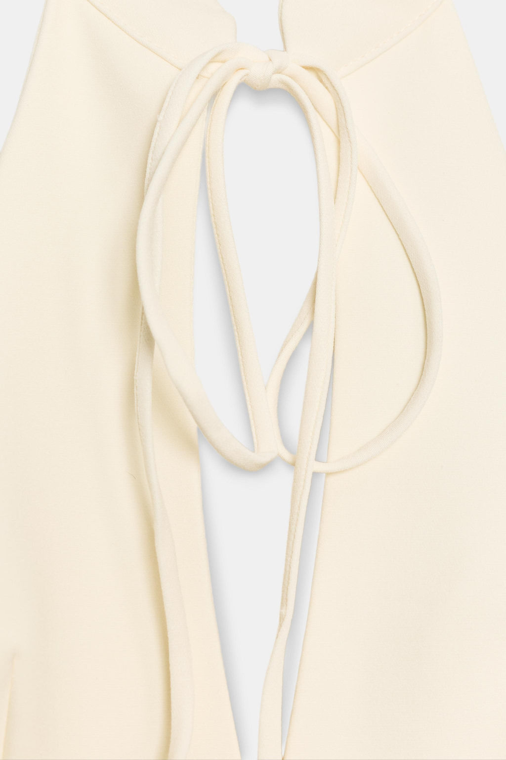 VESTIDO MINI HALTER VOLUMEN / Blanco roto - Zara фото 7