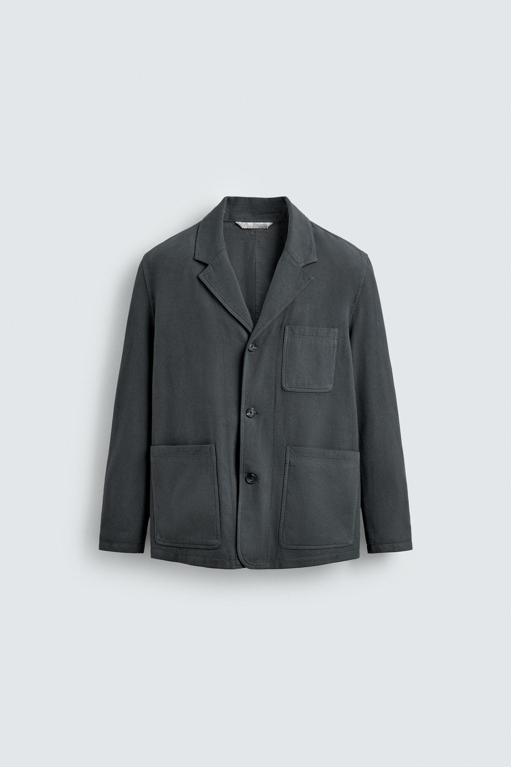 RELAXED FIT TEXTURED BLAZER - Zara фото 7