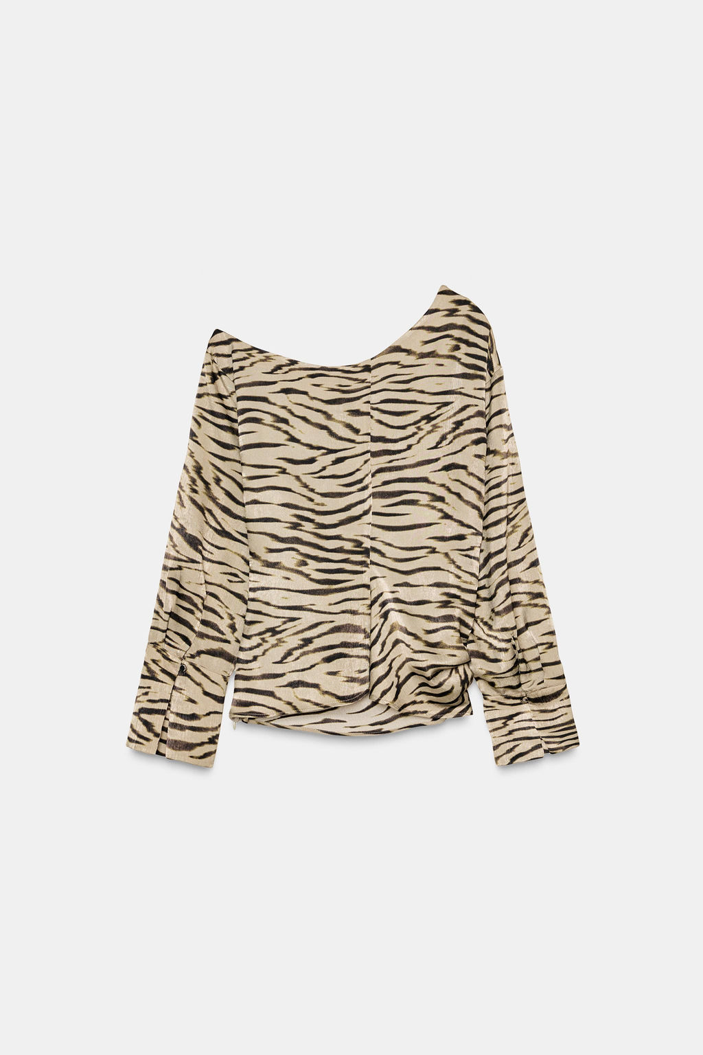 ASYMMETRIC ANIMAL PRINT TOP - Zara фото 4