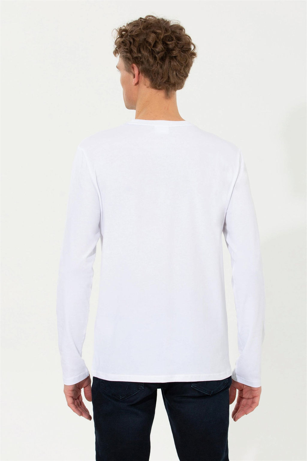 Мужской белый базовый свитшот Неожиданная скидка в корзине - U.s. polo assn фото 5