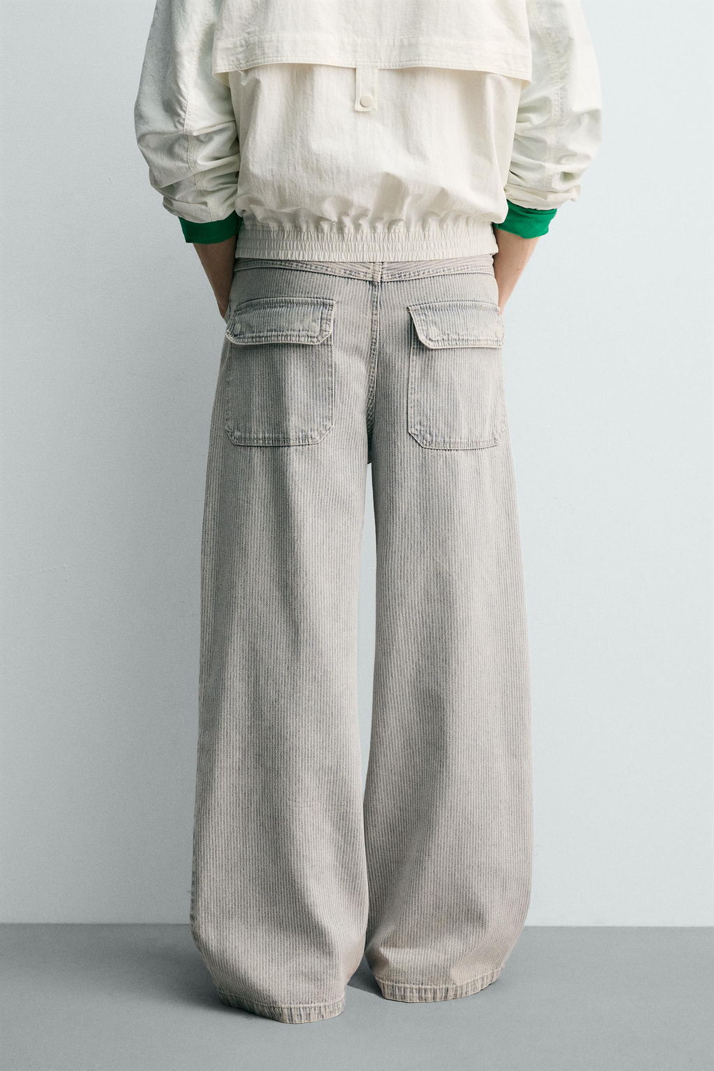 PANTAL?N RELAXED STRAIGHT FIT RAYAS / Rayas - Zara фото 3