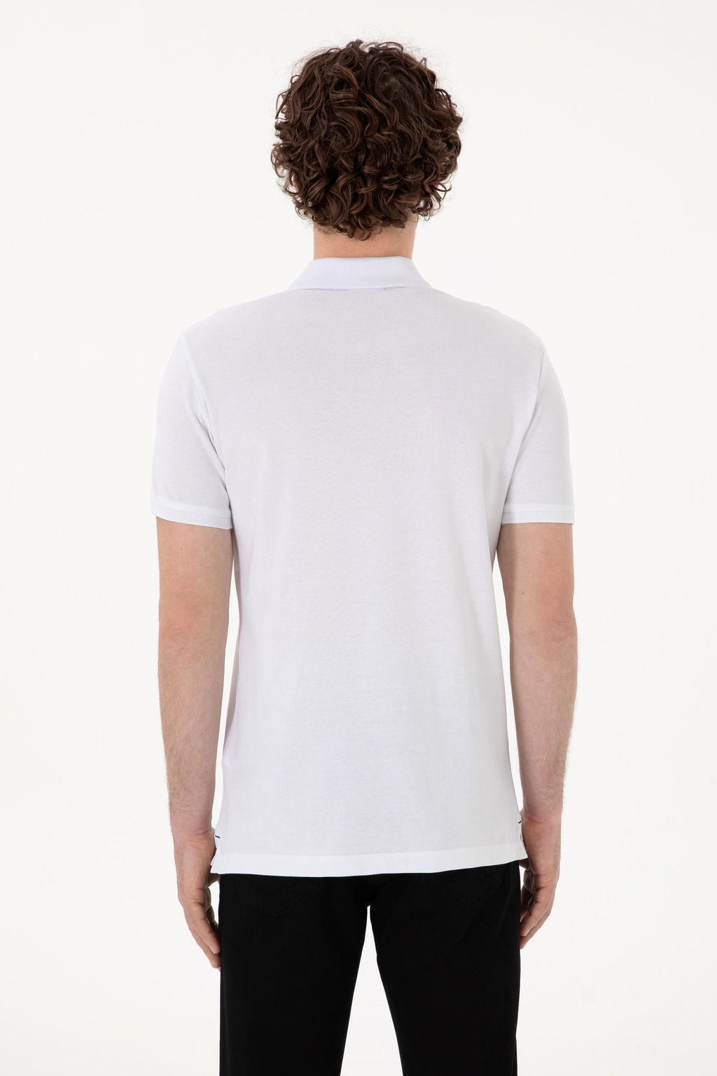 Erkek Slim Fit Polo Yaka Beyaz Basic Ti__rt Sepette S_rpriz _ndirim - U.s. polo assn фото 12