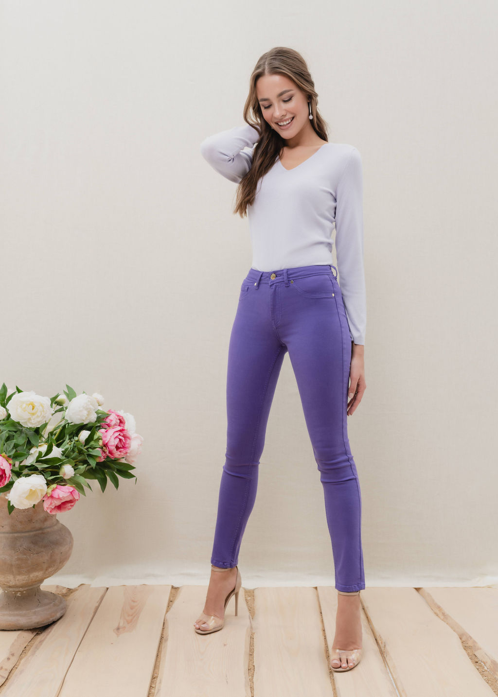 CONTE Моделирующие Soft Touch джинсы CON-38V royal violet - Conte elegant фото 2