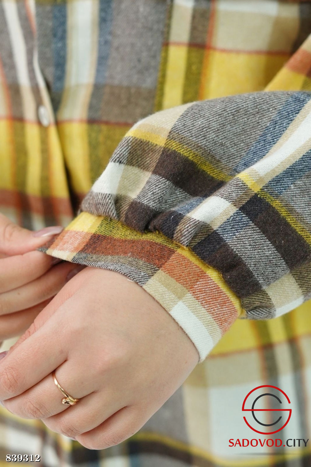 Рубашка женская в клетку - Bruno фото 4