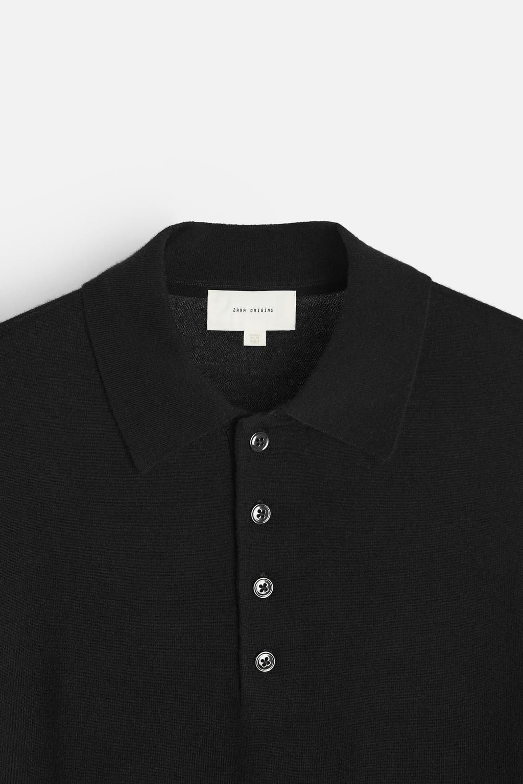 LIGHTWEIGHT WOOL AND CASHMERE KNIT POLO SHIRT - Zara фото 16