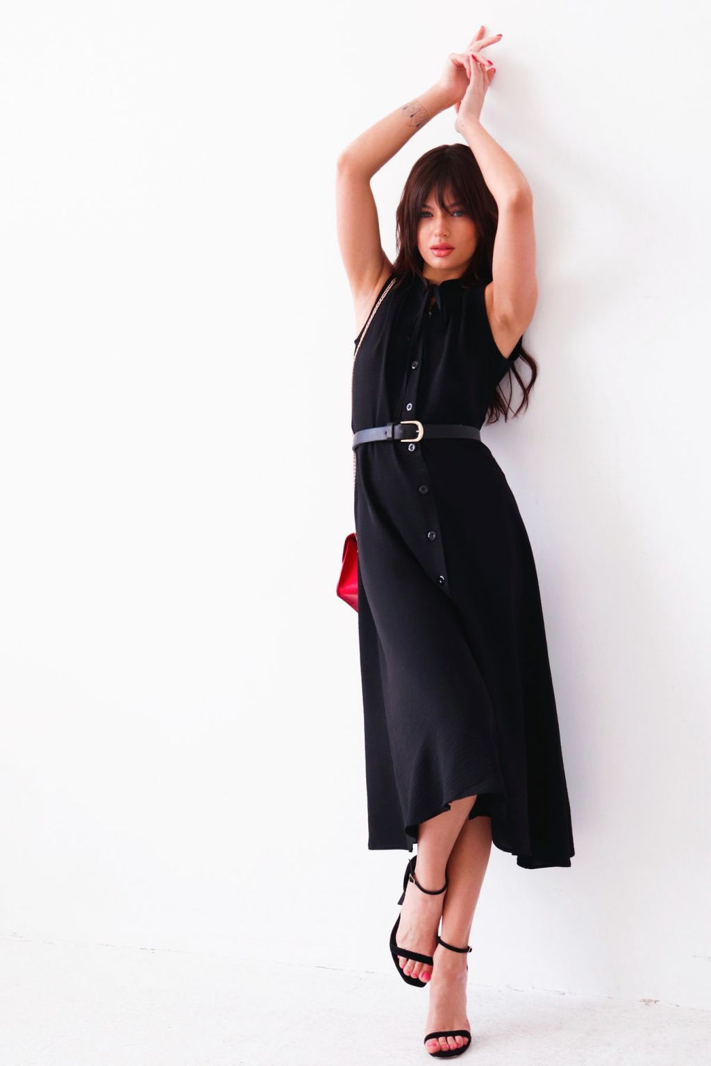 9277 Платье, как из к/ф Красотка, чёрное - Martichelli фото 11