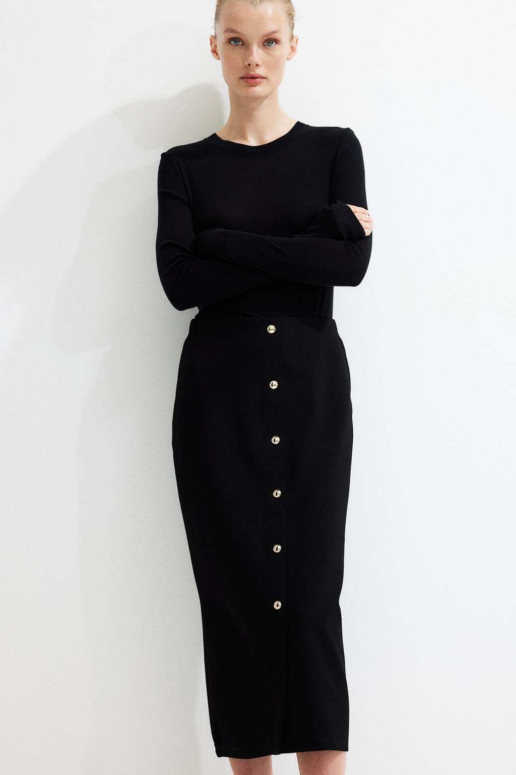 Falda de tubo en punto - H&m фото 3