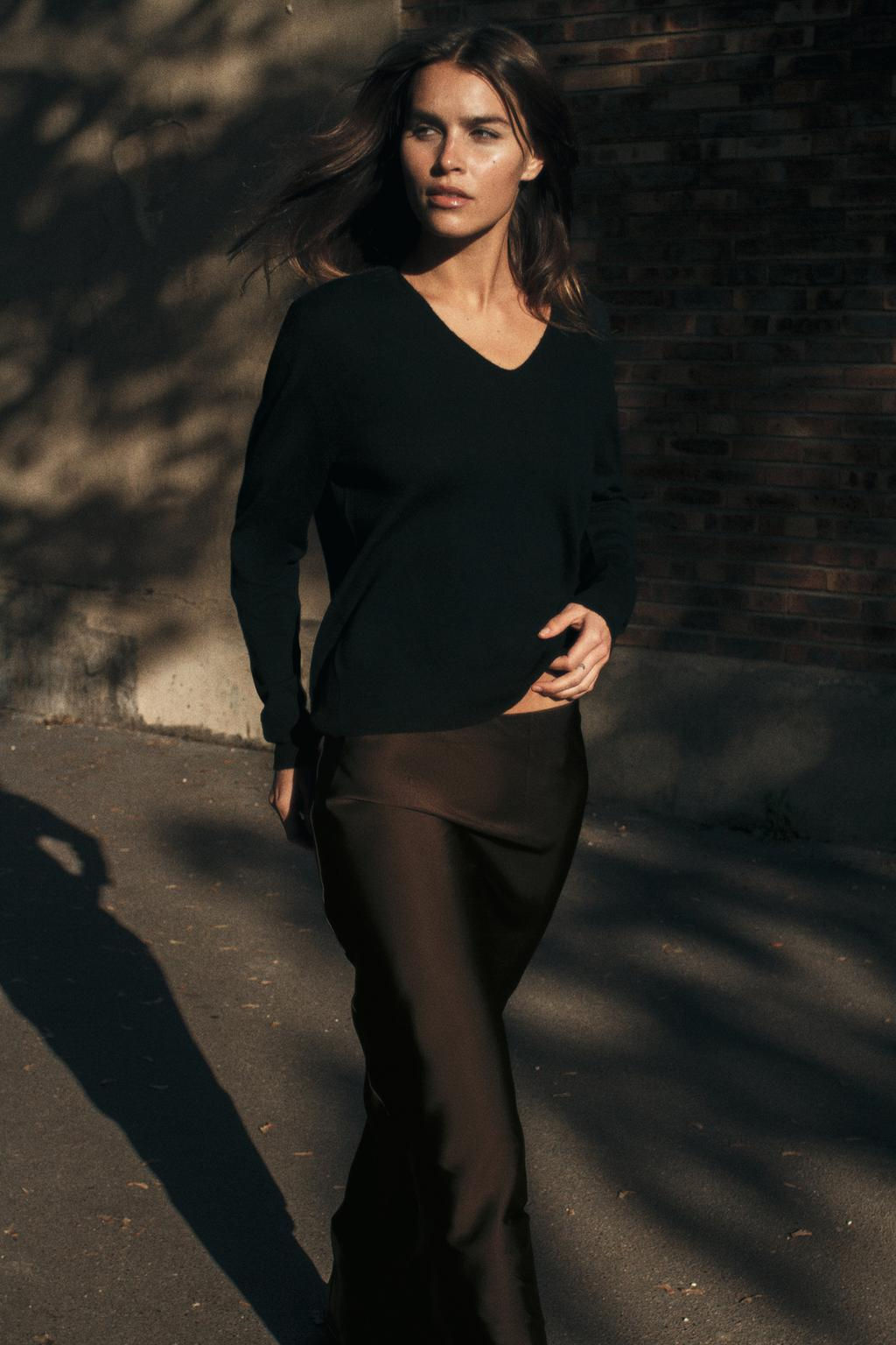 SATIN MIDI SKIRT - Zara фото 12