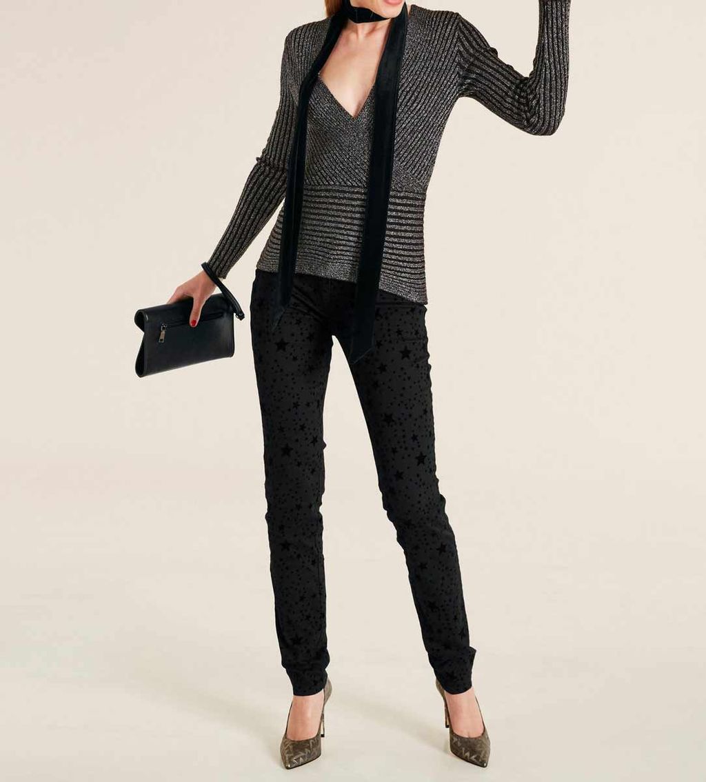 Пуловер, черно-серебристый - Heine фото 3