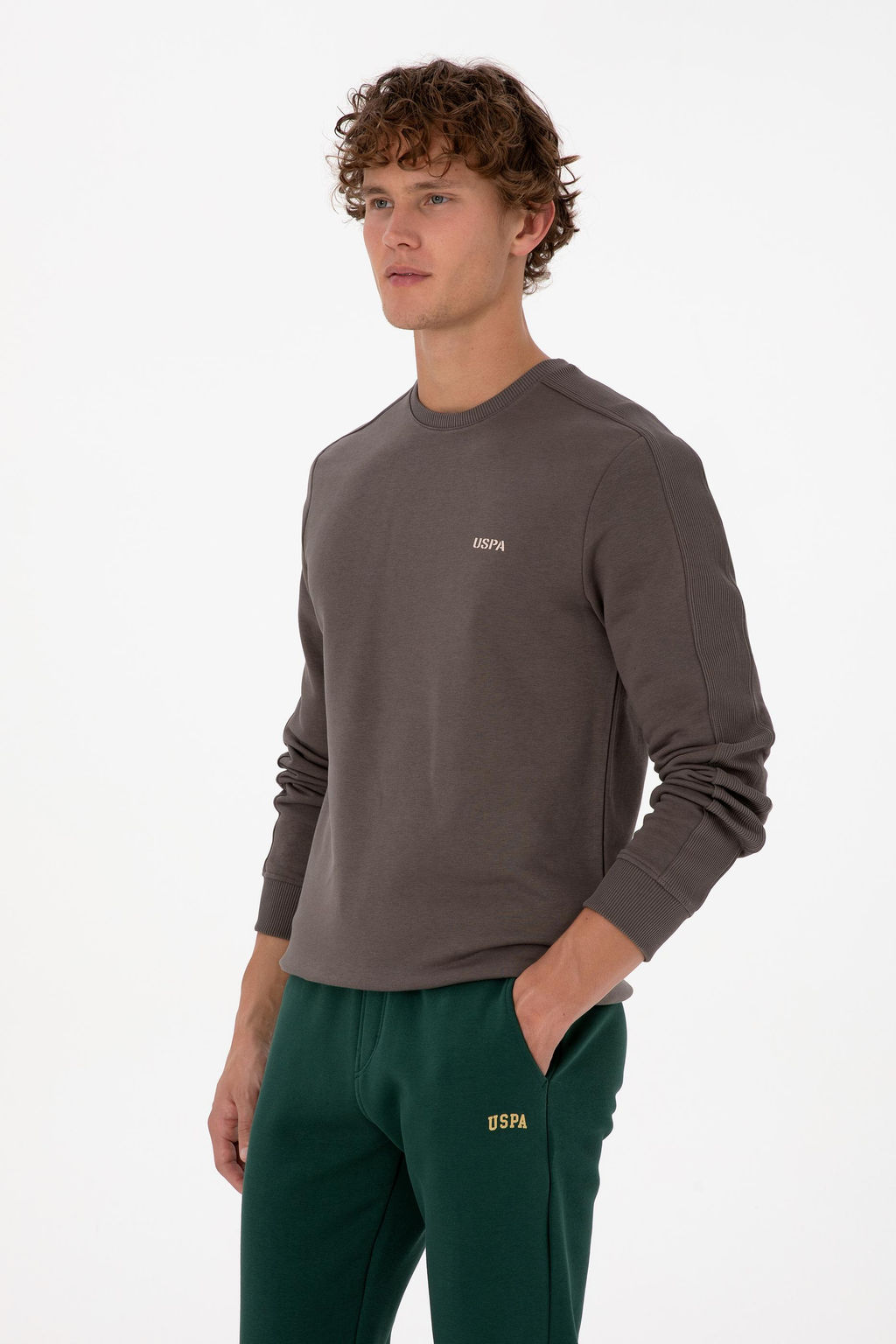 Erkek Vizon Sweatshirt Sepette S_rpriz _ndirim - U.s. polo assn фото 3