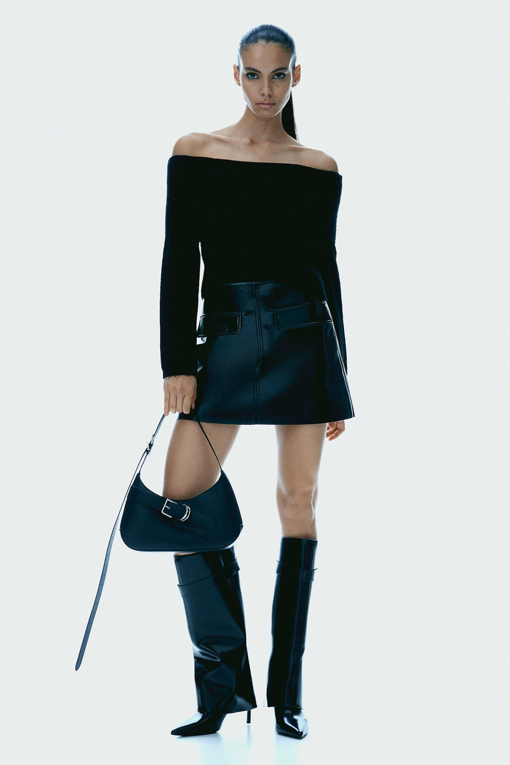 Jersey off-the-shoulder - H&m фото 3