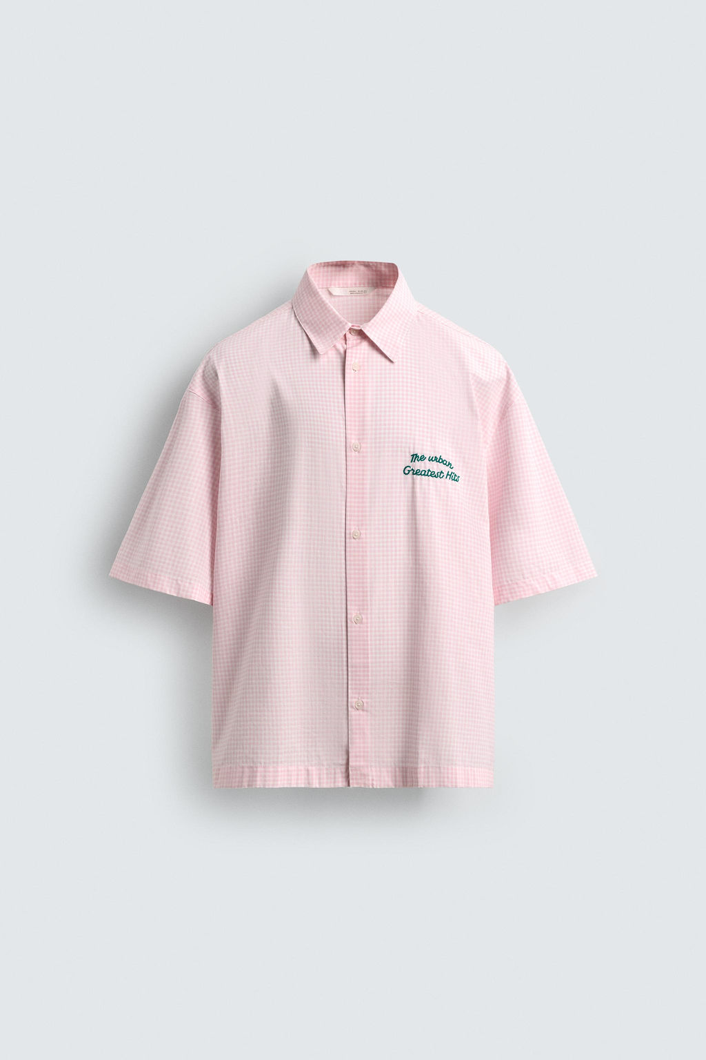 CAMISA CUADROS COMBINADO GR?FICO / Rosa / Blanco - Zara фото 8
