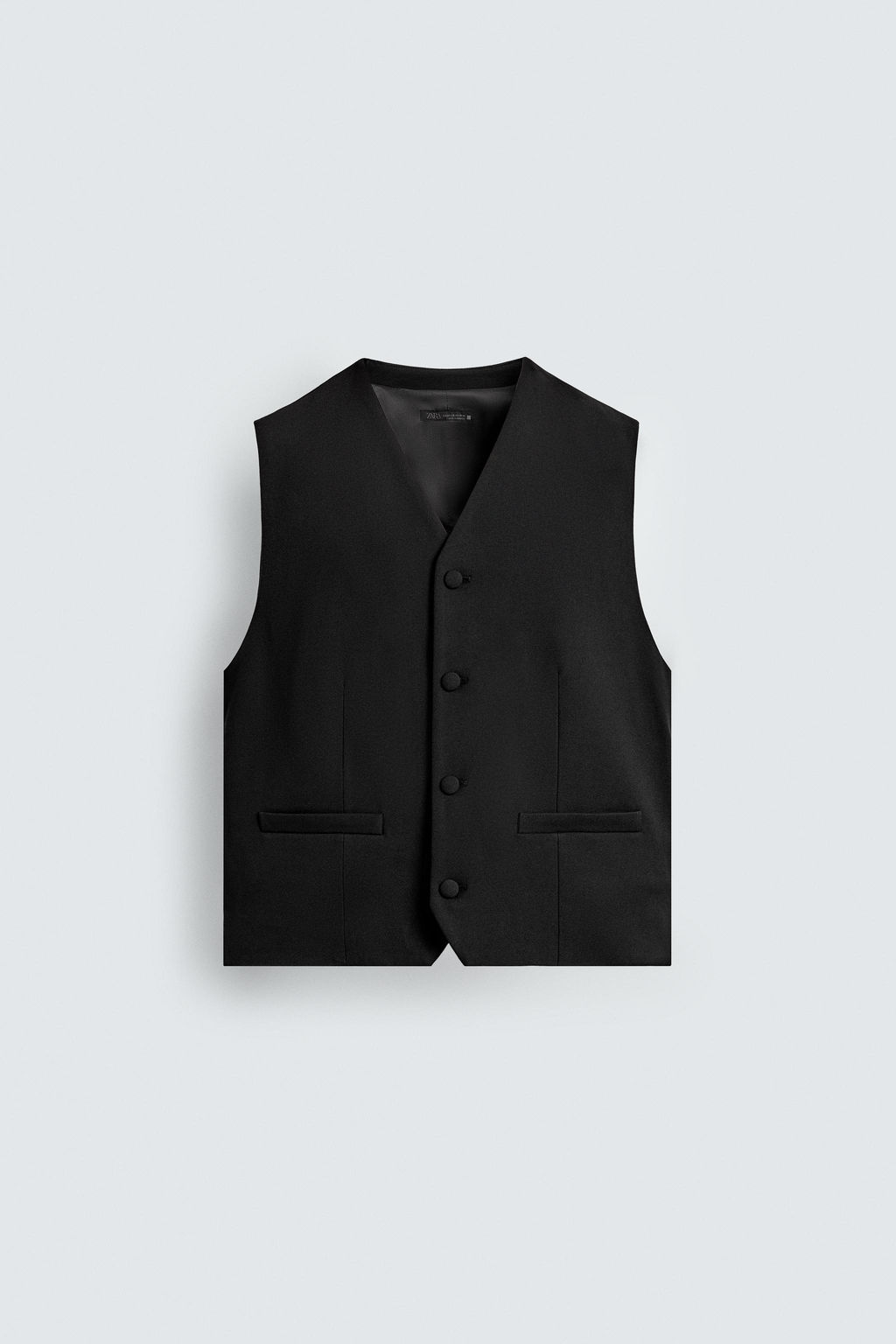 TEXTURED WAISTCOAT WITH POCKETS - Zara фото 7