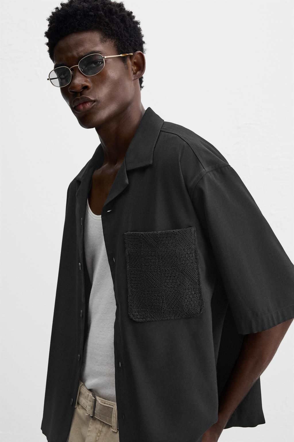 CROCHET POCKET SHIRT - Zara фото 5