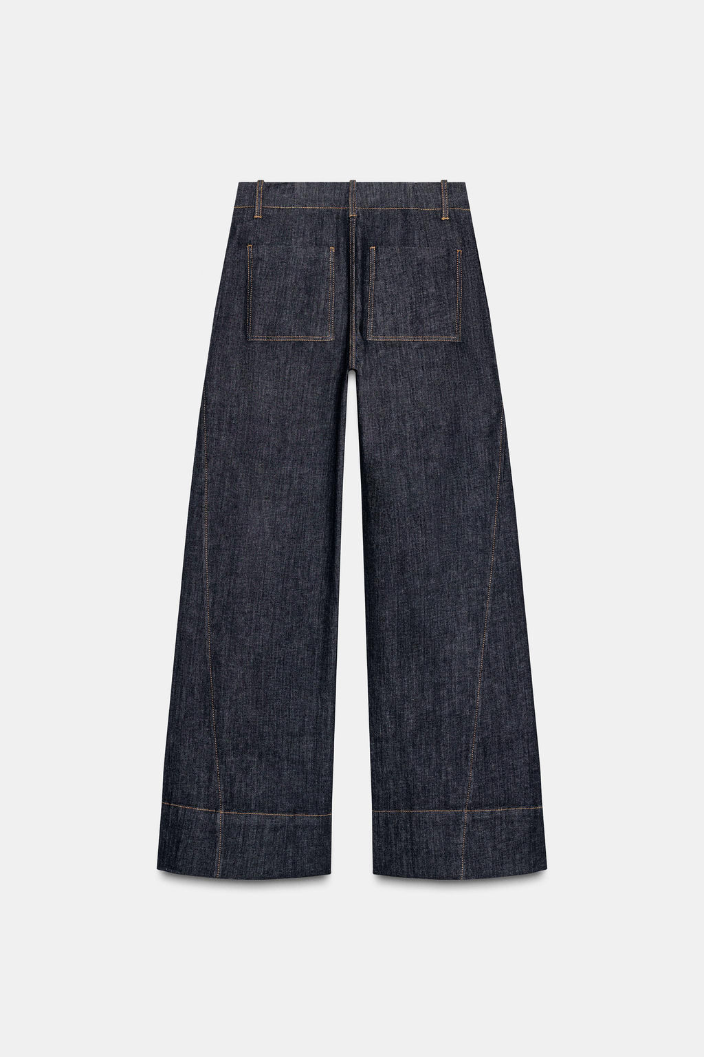 WIDE LEG TROUSERS WITH SEAMS - Zara фото 8