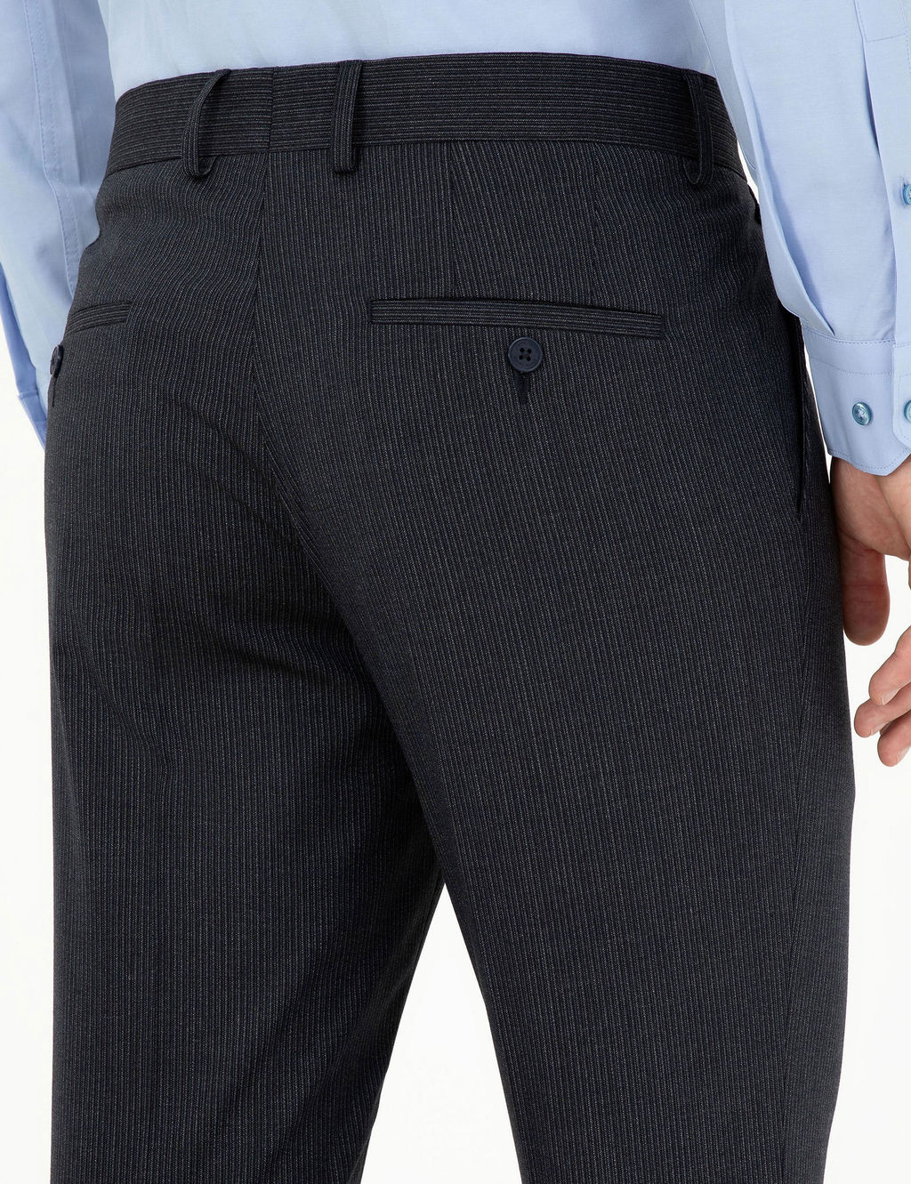 Lacivert Slim Fit _izgili Kuma_ Pantolon - Pierre cardin фото 6