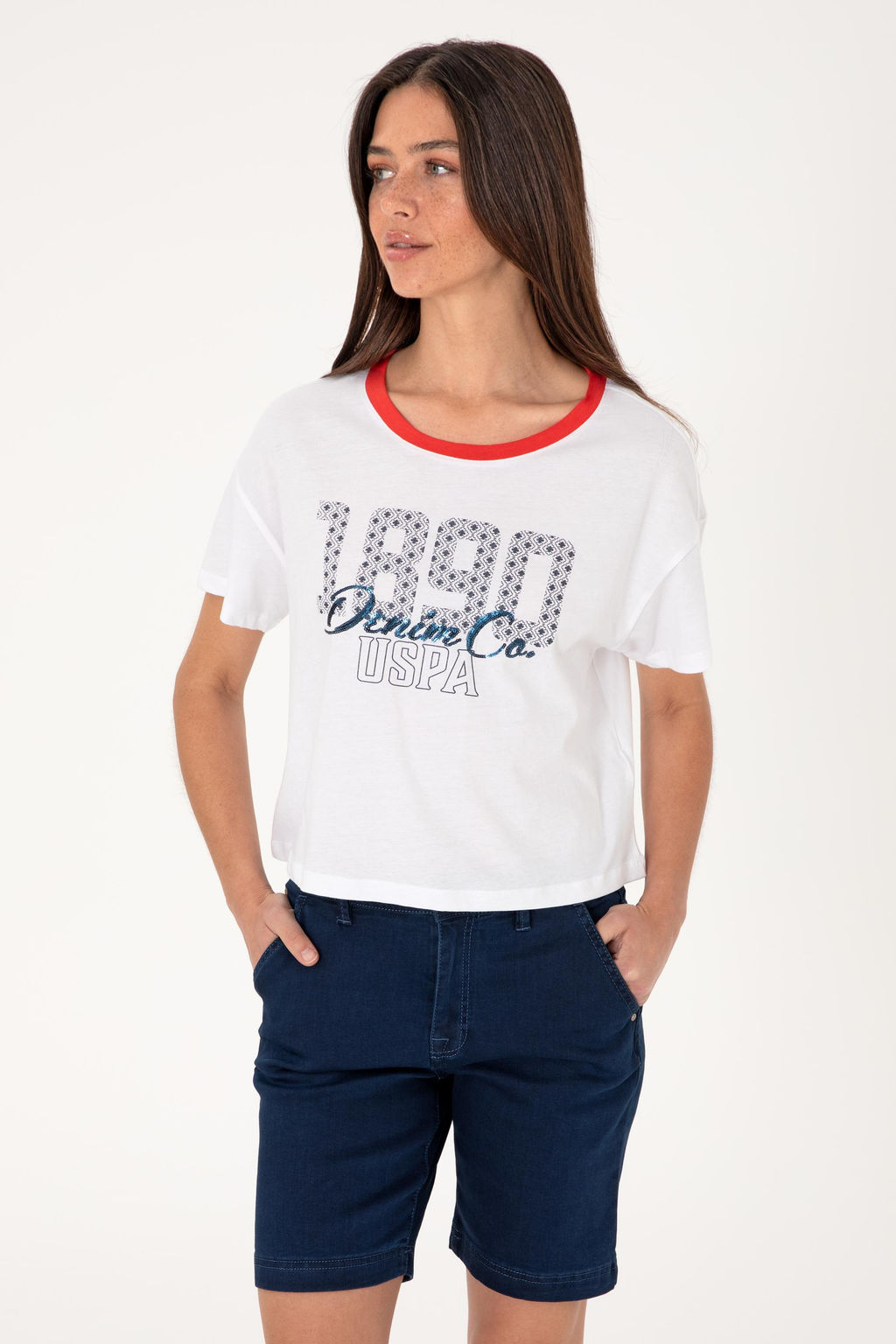 Kad_n Beyaz Ti__rt Sepette S_rpriz _ndirim - U.s. polo assn фото 3