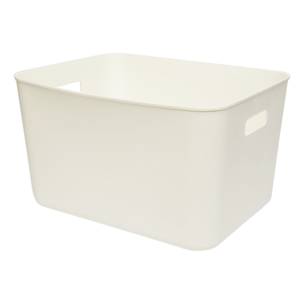 Корзина пластиковая для хранения Юки, Д345 Ш275 В200, белый - Handy home фото 2