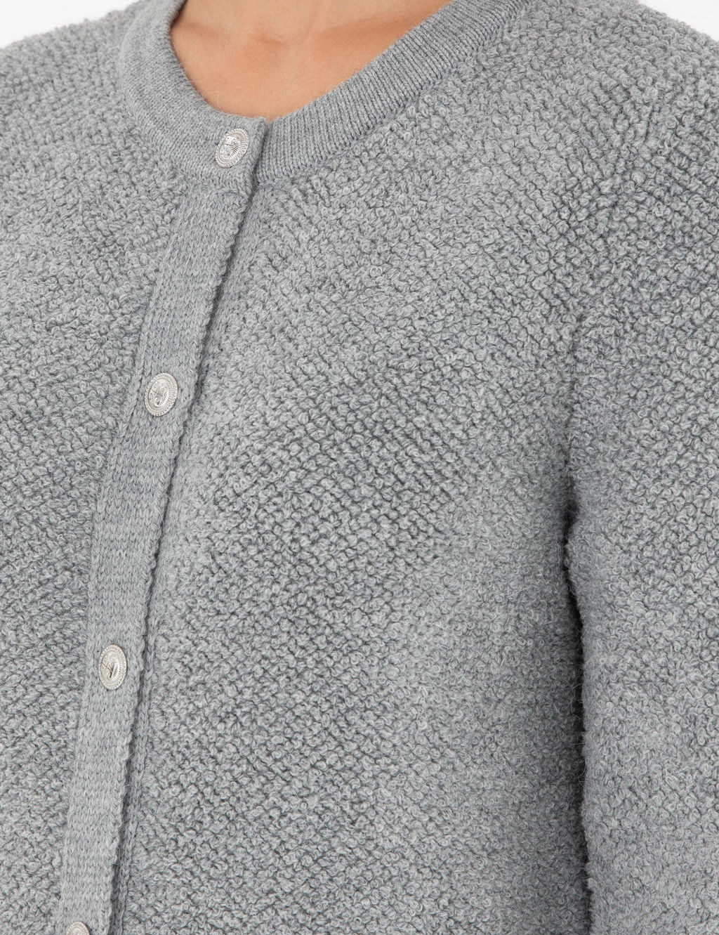Gri Melanj Slim Fit Triko H_rka