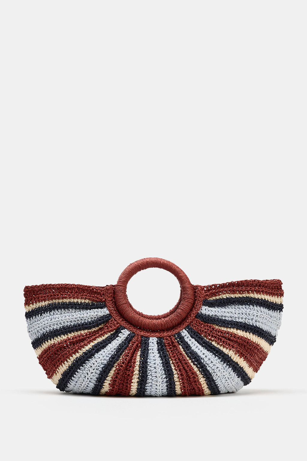 BOLSO DE MANO EFECTO TRENZADO / Multicolor - Zara фото 2