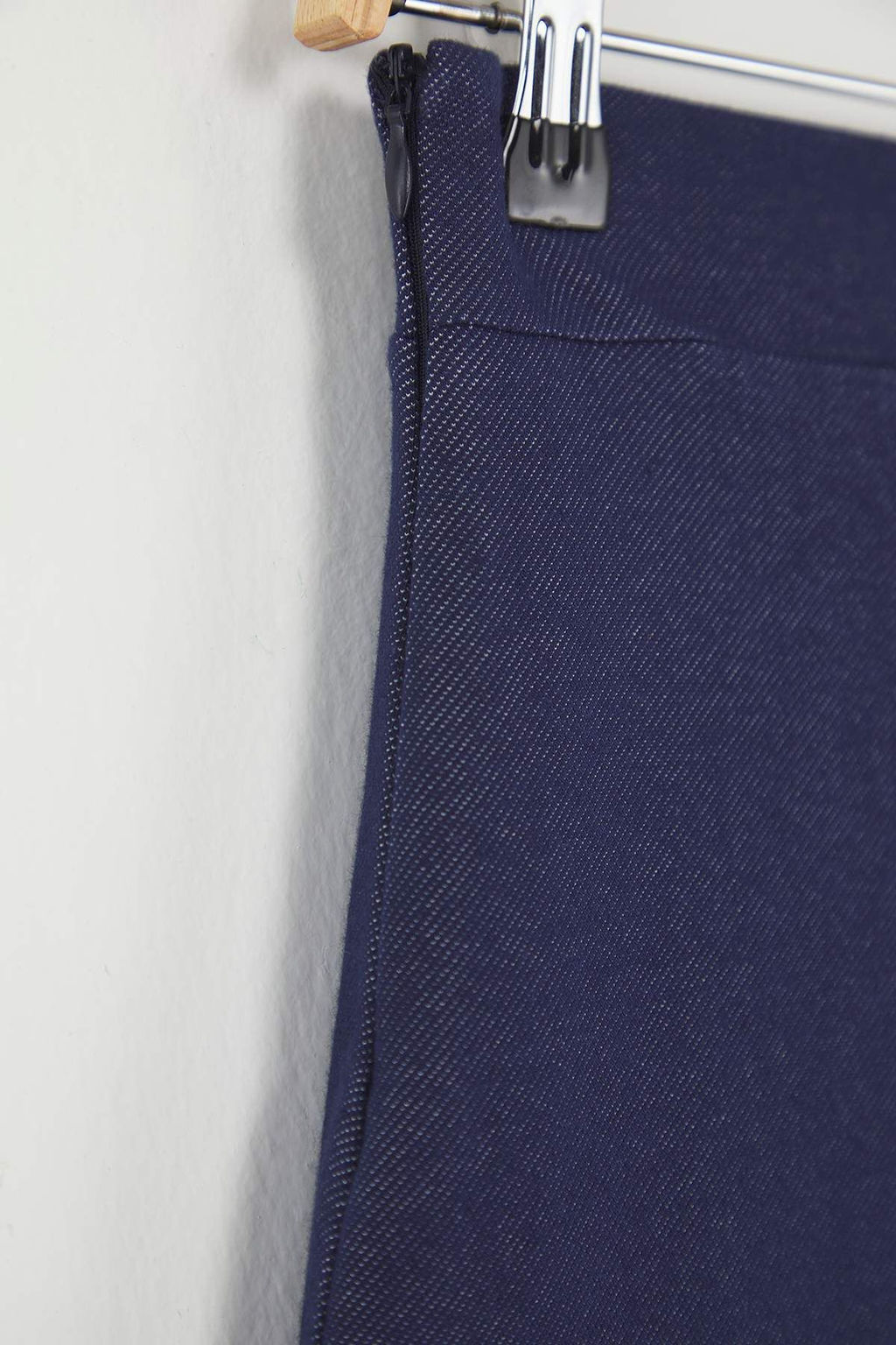 Trendyolmilla Lacivert K?sa/Mini Y?rtmacl? Esnek Orme Sort Etek TWOSS25ET00202 фото 8