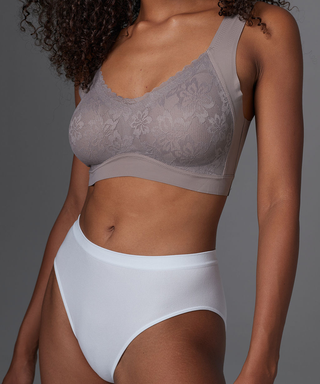 Трусы женские бесшовные с высокой посадкой Vanessa GB-001 полиамид, эластан бежевый размеры S, M, L - VANESSA FOR ME фото 13